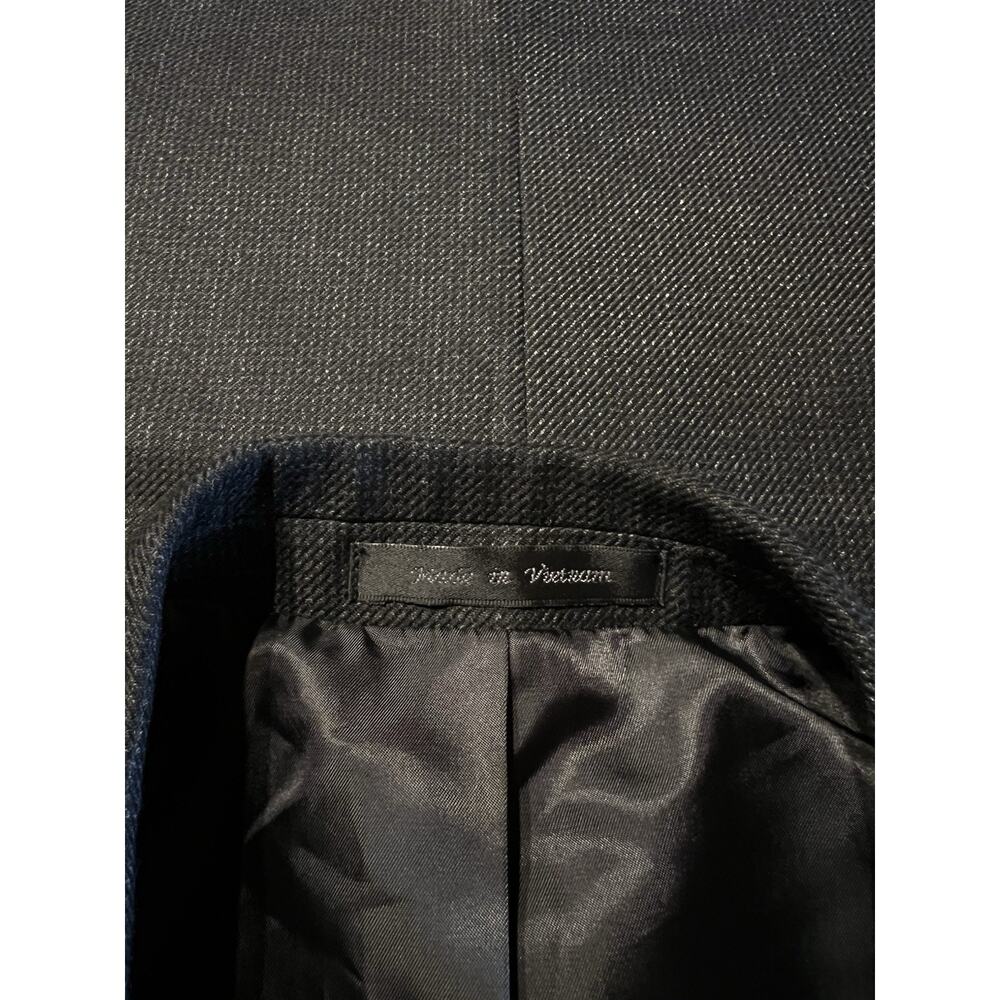 NWOT Chaps Ralph Lauren Men 44R Gray Waffle Texture Flannel Finish Blazer Jacket - Picture 6 of 16